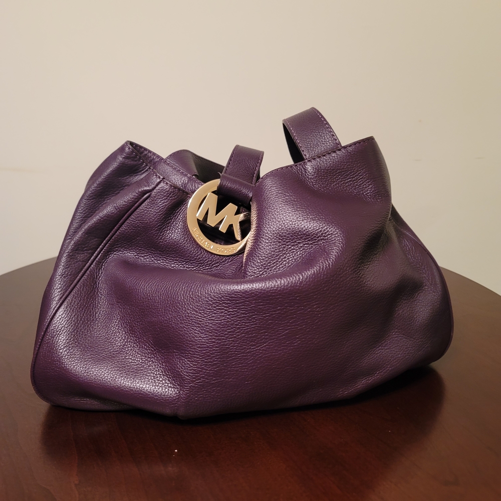 Michael Kors Purple Leather Women's Bag